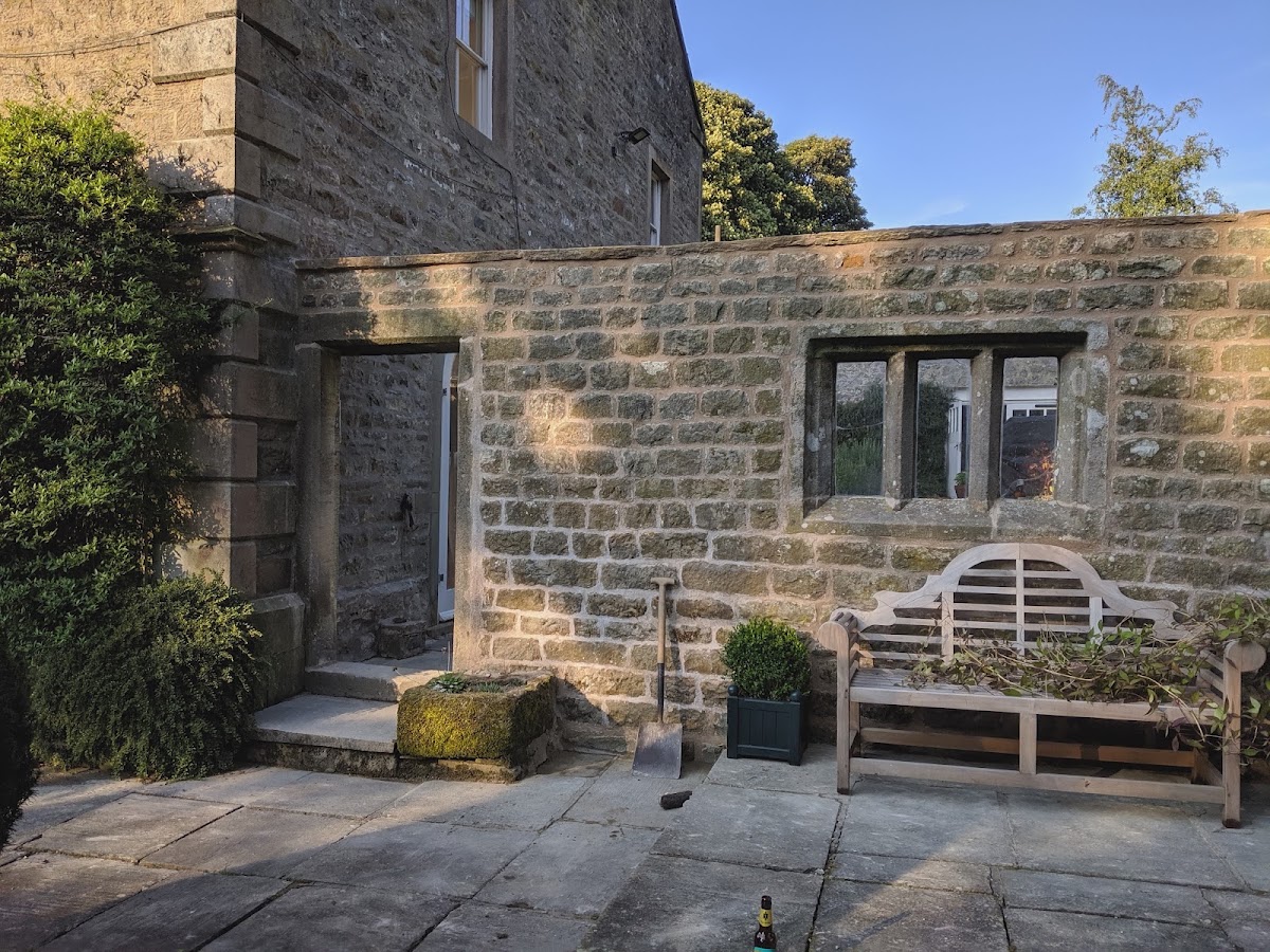 Restored Yorkshire stone courtyard built by My Skipton Builder